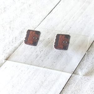 Hocus Pocus Epoxy Studs - The Manual of Witchcraft and Alchemy